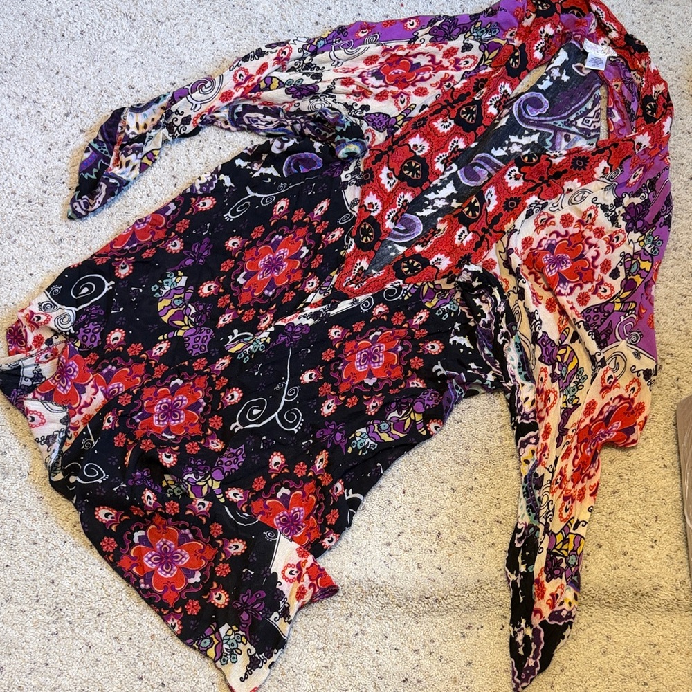 Free People Multicolor Floral Blouse